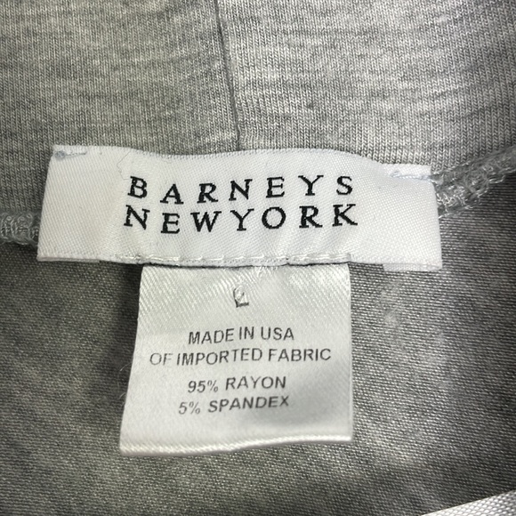 Barneys New York drapery cowl neckline oversized stretchy thumb hole top - Picture 6 of 10